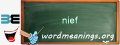 WordMeaning blackboard for nief